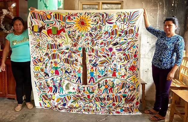 Sulaman Otomi: Warisan Berwarna dari Dataran Tinggi Meksiko